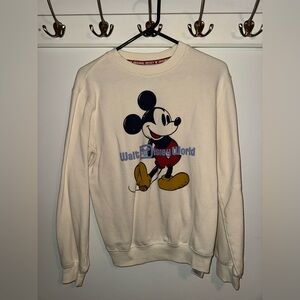 Disney Cream and Red Original Mickey Sweatshirt